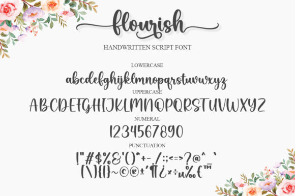 Flourish Font Poster 5