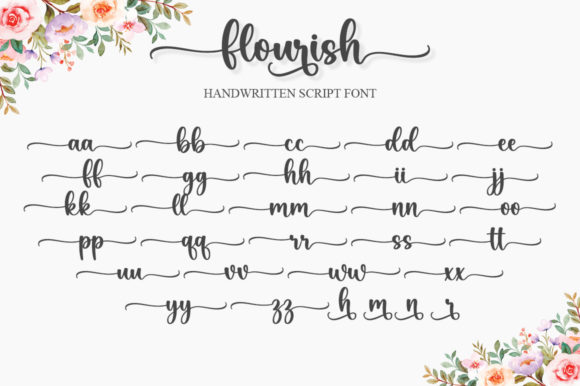 Flourish Font Poster 6