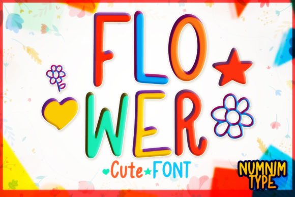 Flower Font Poster 1