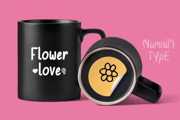 Flower Font Poster 4