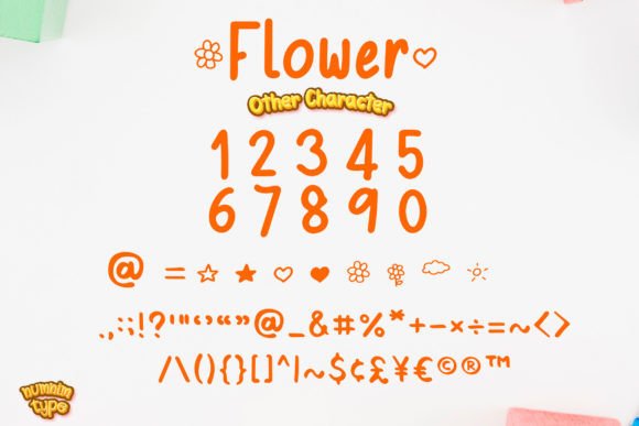 Flower Font Poster 8