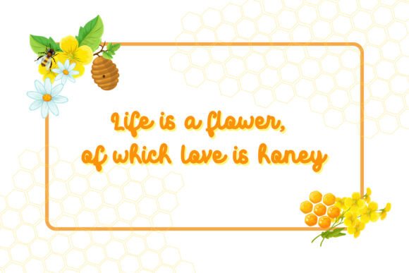 Flower Bee Font Poster 2