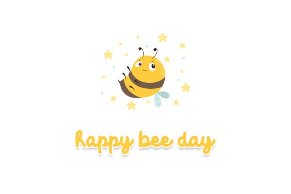 Flower Bee Font Poster 3