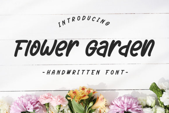 Flower Garden Font Poster 1