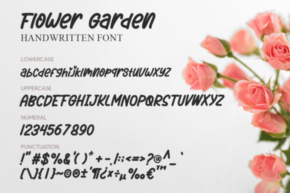 Flower Garden Font Poster 6