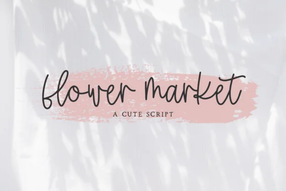 Flower Market Font Poster 1
