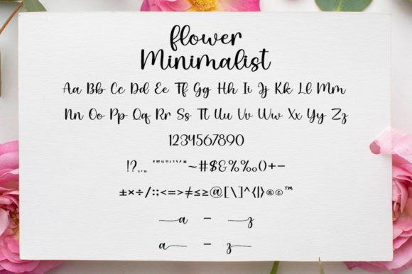 Flower Minimalist Font Poster 6