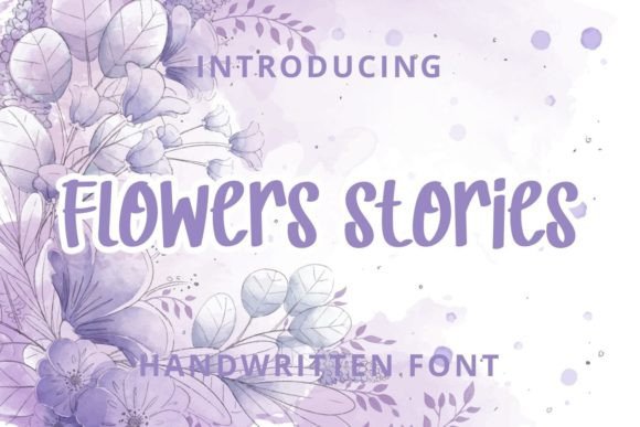 Flower Stories Font Poster 1