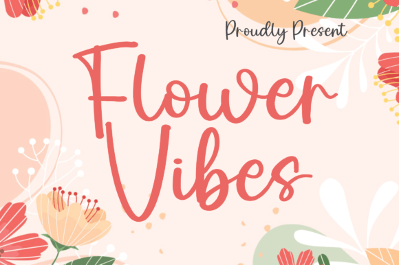 Flower Vibes Font Poster 1