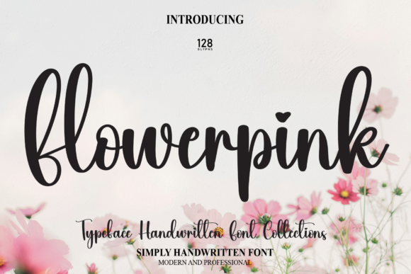 Flowerpink Font Poster 1