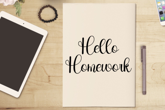 Flowers Font Poster 3