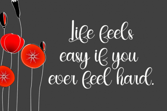 Flowers Font Poster 4