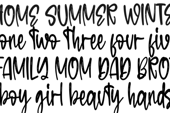Flowers Sublimation Font Poster 2