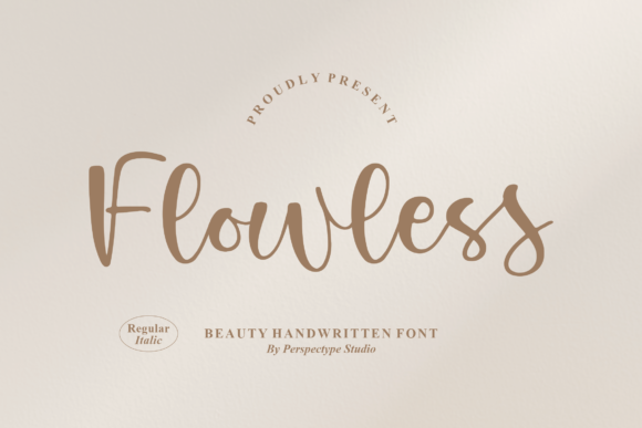 Flowless Font Poster 1