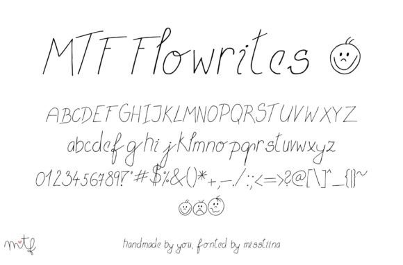 Flowrites Font