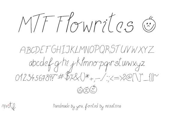 Flowrites Font Poster 1