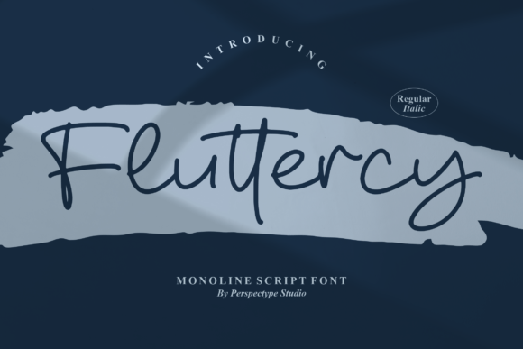 Fluttercy Font Poster 1