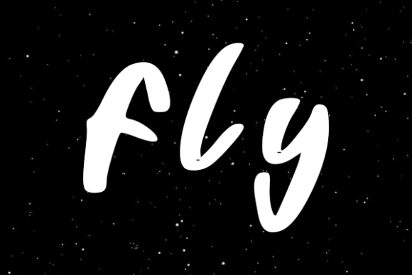 Fly Font Poster 2