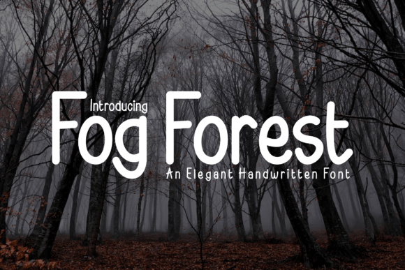 Fog Forest Font Font Poster 1