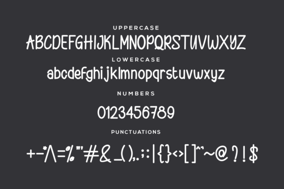 Fog Forest Font Font Poster 2