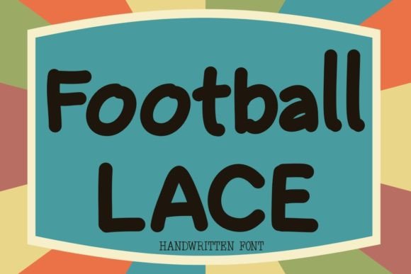 Football Lace Font Poster 1