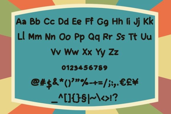 Football Lace Font Poster 2