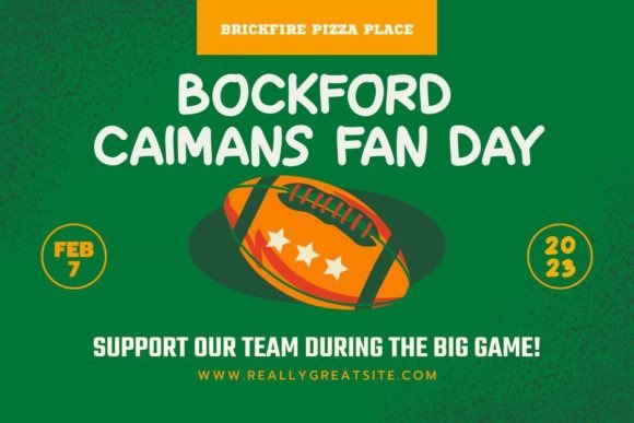 Football Lace Font Poster 3
