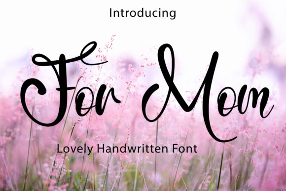 For Mom Font Poster 1