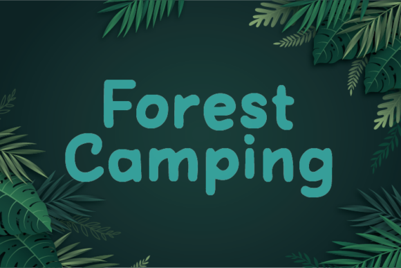 Forest Camping Font Poster 1