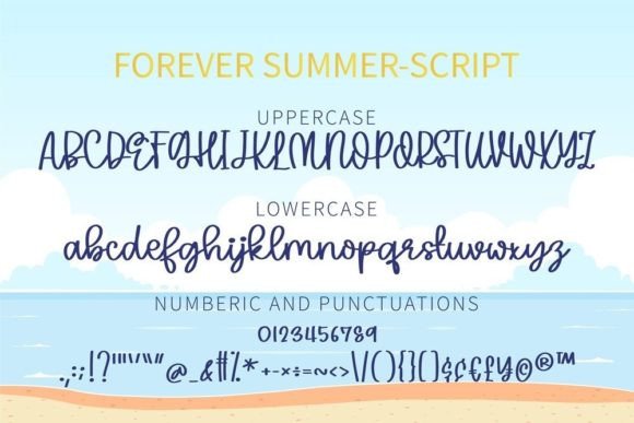 Forever Summer Font Poster 8