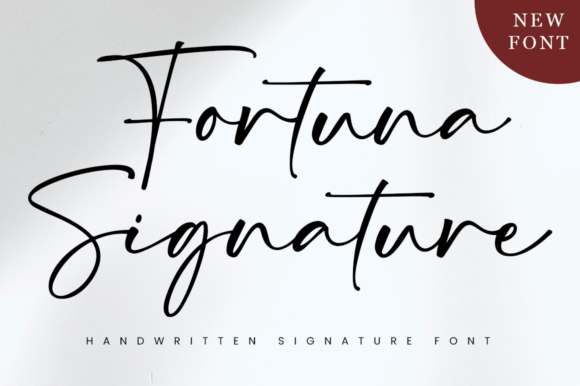 Fortuna Signature Font Poster 1