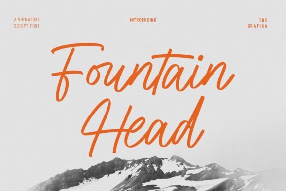 Fountain Head Font Poster 1