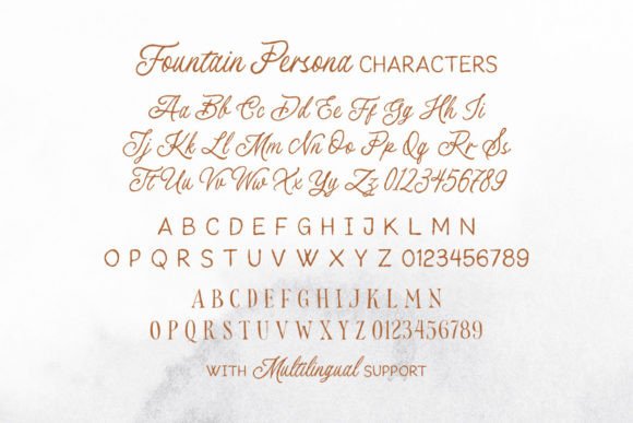 Fountain Persona Trio Font Poster 8