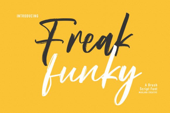 Freak Funky Font Poster 1