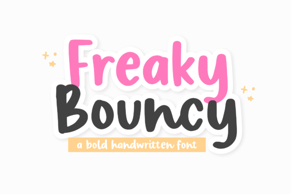 Freaky Bouncy Font Poster 1