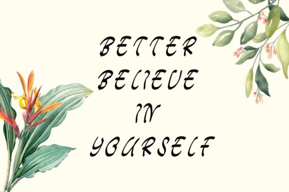 Fresh Botanical Font Poster 4