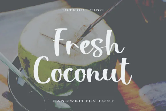Fresh Coconut Font Fresh Coconut Font Poster 1