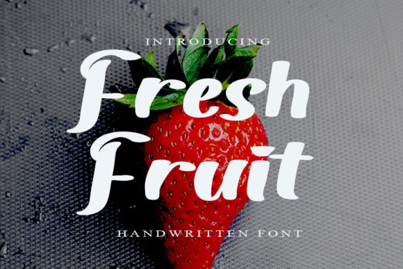 Fresh Fruit Font Poster 1