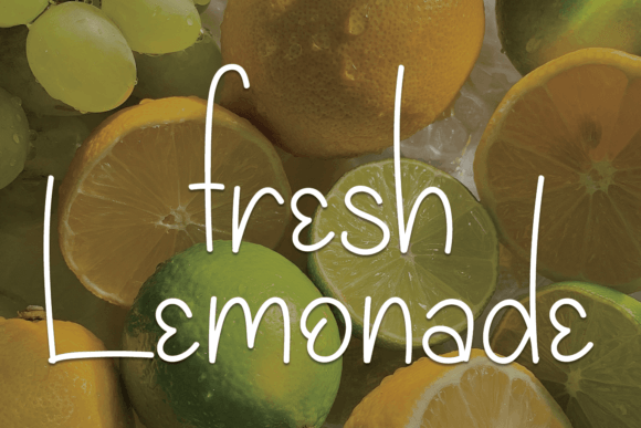 Fresh Lemonade Font Poster 1