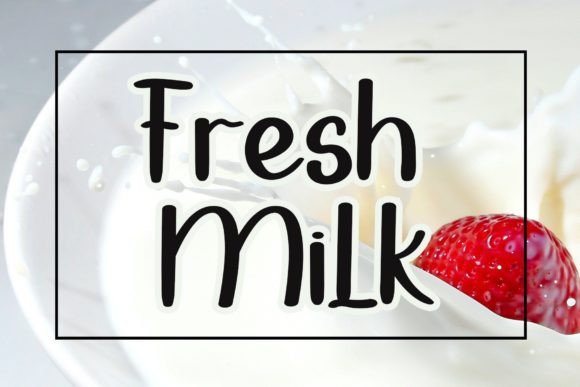 Fresh Milk Font Poster 1