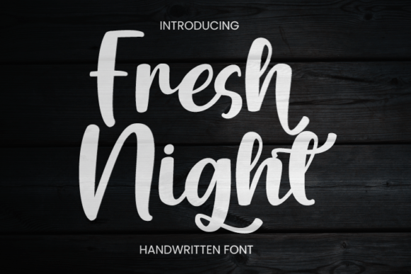 Fresh Night Font Poster 1