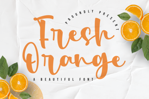Fresh Orange Font Poster 1