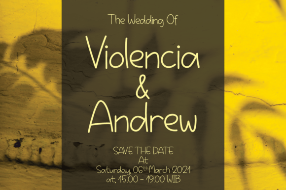 Fresh Yellow Font Poster 2