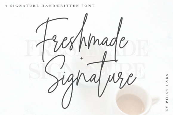 Freshmade Signature Font Poster 1