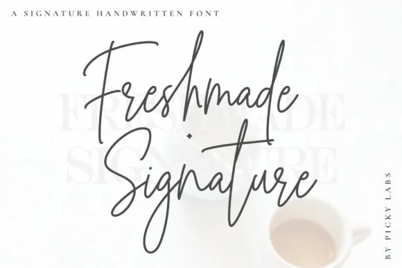 Freshmade Signature Font Poster 1