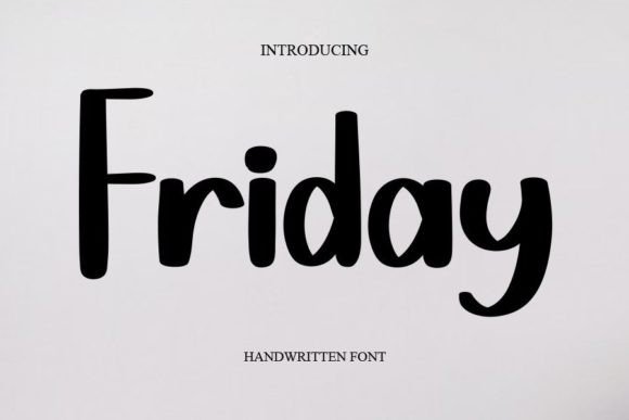 Friday Font Poster 1