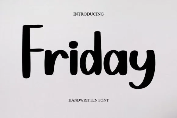 Friday Font Friday Font Poster 1