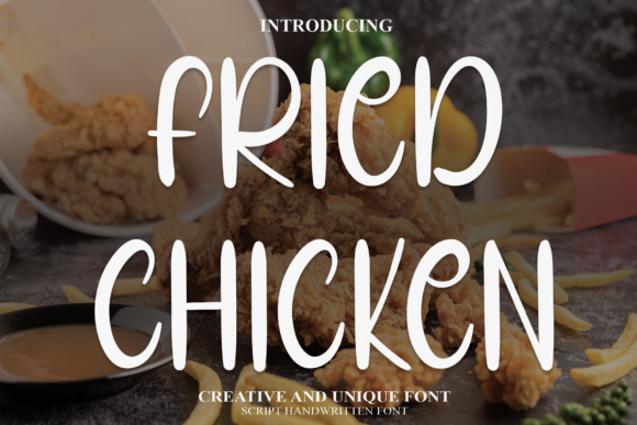 Fried Chicken Font Poster 1