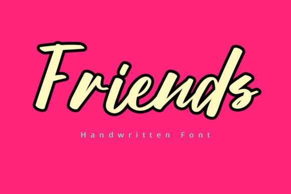 Friends Font Poster 1