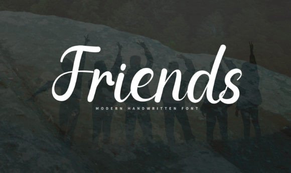 Friends Font Poster 1